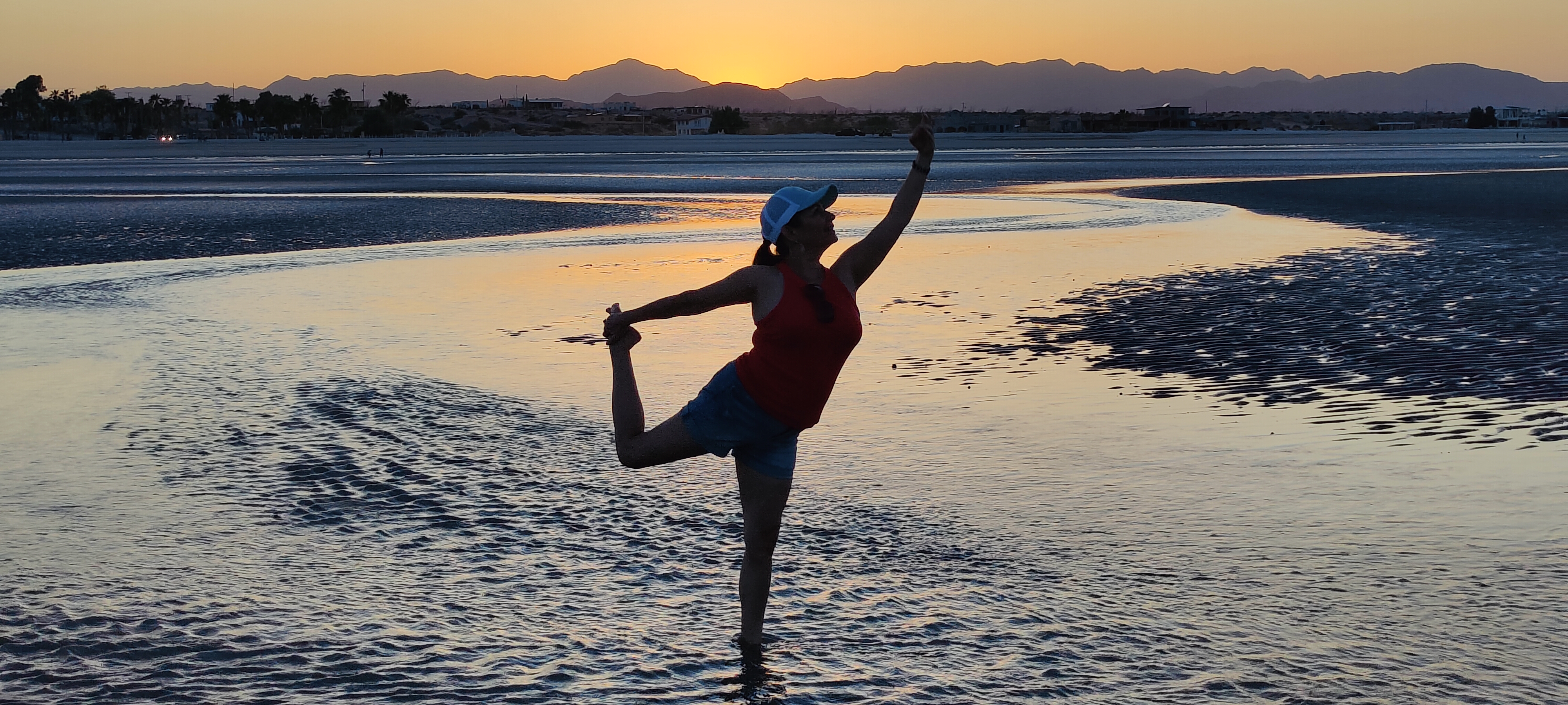 Holly in dancer pose